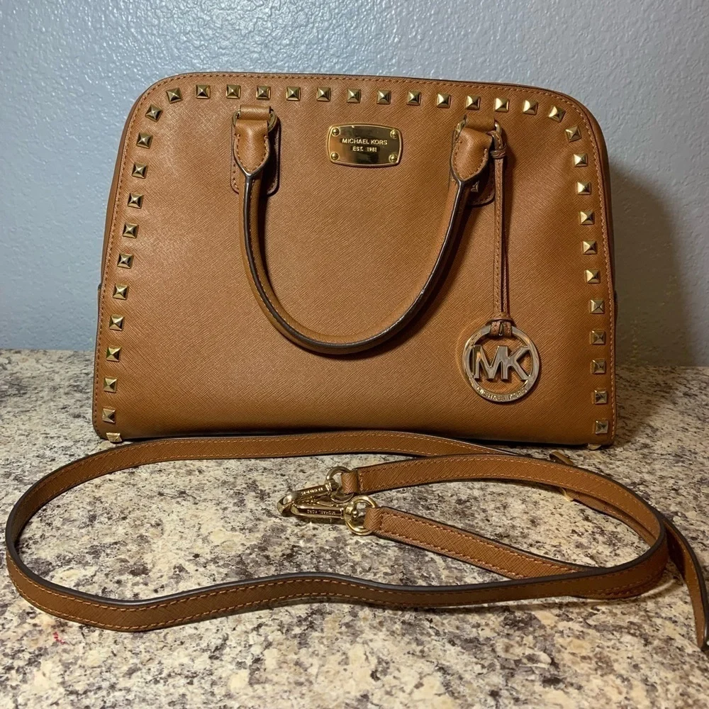Michael Kors Studded Leather Handbag